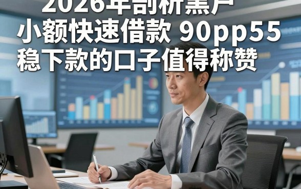 2026年剖析黑户小额快速借款 app，这5个小额网贷9000稳下款的口子值得称赞