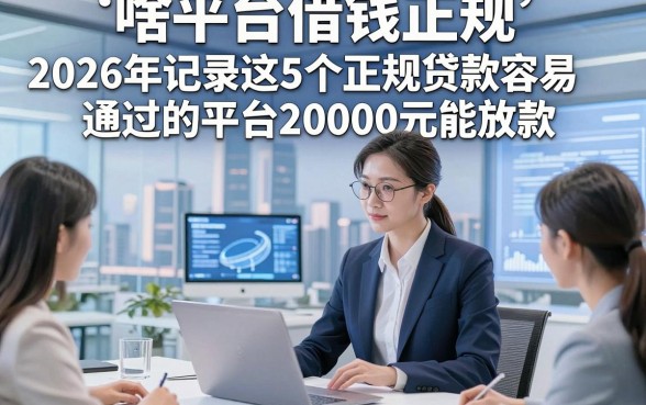 啥平台借钱正规,容易通过，2026年记录这5个正规贷款容易通过的平台20000元能放款