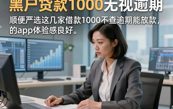 黑户贷款1000无视逾期，顺便严选这几家借款1000不查逾期能放款的app体验感良好