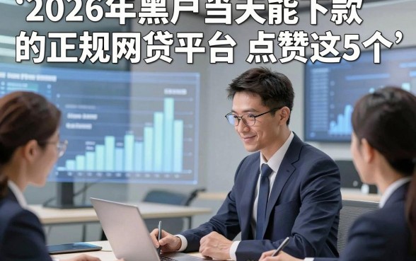 2026年黑户当天能下款的正规网贷平台点赞这5个，本篇为您详细解析！