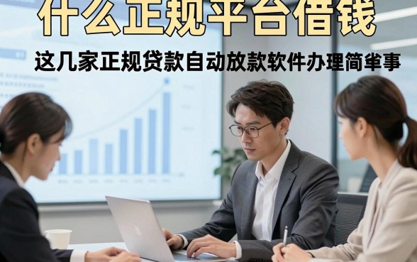 什么正规平台借钱，这几家正规贷款自动放款软件办理简单省事