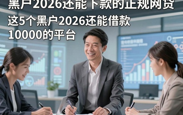 黑户2026还能下款的正规网贷，这5个黑户2026还能借款10000的平台流程省心易懂