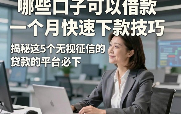 哪些口子可以借款一个月快速下款技巧，揭秘这5个无视征信的贷款的平台必下
