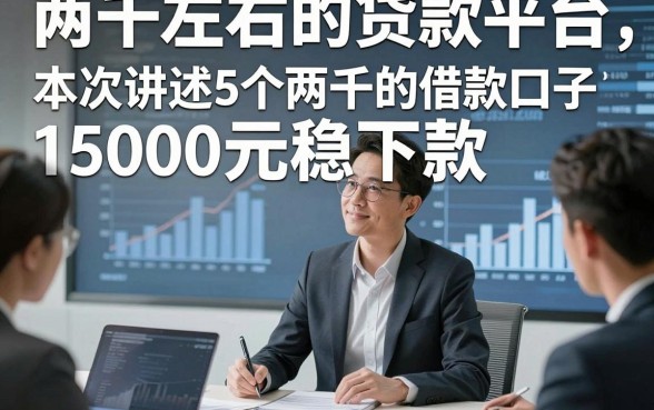 两千左右的贷款平台，本次讲述5个两千的借款口子1500元稳下款