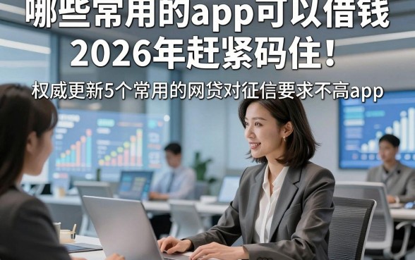 哪些常用的app可以借钱2026年赶紧码住！权威更新5个常用的网贷对征信要求不高app