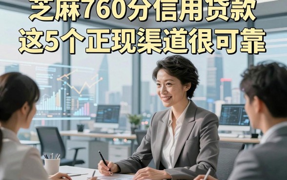 芝麻760分信用贷款这5个正规渠道很可靠，本文为您全面亲测！