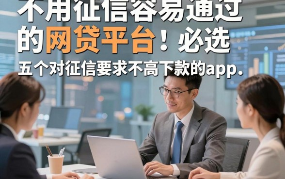 不用征信容易通过的网贷平台，必选​五个对征信要求不高的借款必下款的app