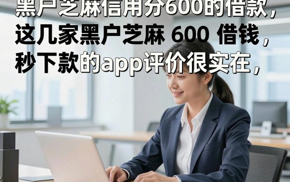 黑户芝麻信用分600的借款，这几家黑户芝麻600借钱秒下款的app评价很实在