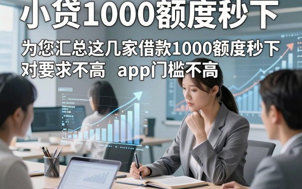 小贷1000额度秒下，为您汇总这几家借款1000额度秒下对要求不高app门槛不高