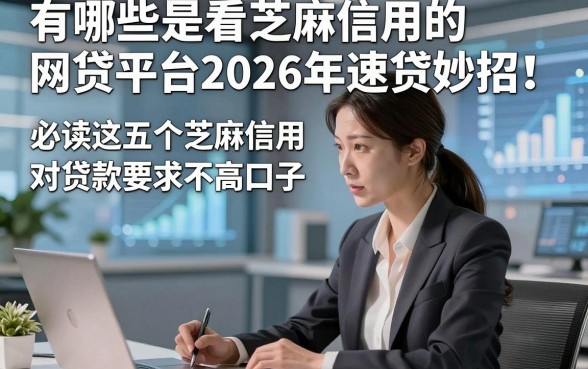 有哪些是看芝麻信用的网贷平台2026年速贷妙招！必读这五个芝麻信用对贷款要求不高口子