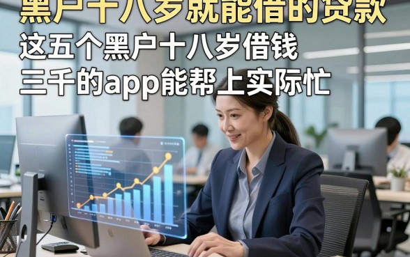 黑户十八岁就能借的贷款，这五个黑户十八岁借钱三千的app能帮上实际忙