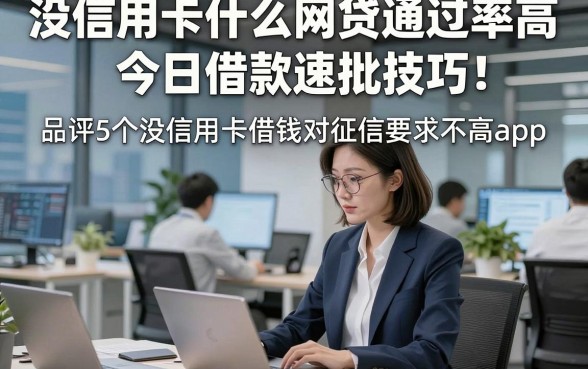 没信用卡什么网贷通过率高今日借款速批技巧！品评5个没信用卡借钱对征信要求不高app