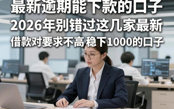 最新逾期能下款的口子，2026年别错过这几家最新借款对要求不高稳下1000的口子