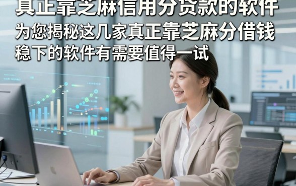 真正靠芝麻信用分贷款的软件，为您揭秘这几家真正靠芝麻分借钱稳下的软件有需要值得一试