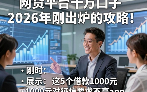 网贷平台十万口子2026年刚出炉的攻略！同时展示这5个借款1000元对征信要求不高app