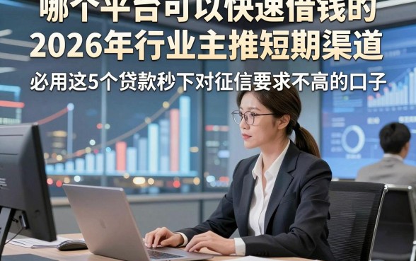 哪个平台可以快速借钱的2026年行业主推短期渠道，必用这5个贷款秒下对征信要求不高的口子