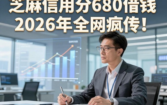 芝麻信用分680借钱2026年全网疯传！归纳​5个芝麻信用分680贷款4000元对平台