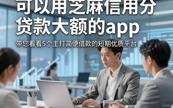 可以用芝麻信用分贷款大额的app，带您看看5个主打简便借款的短期优质平台