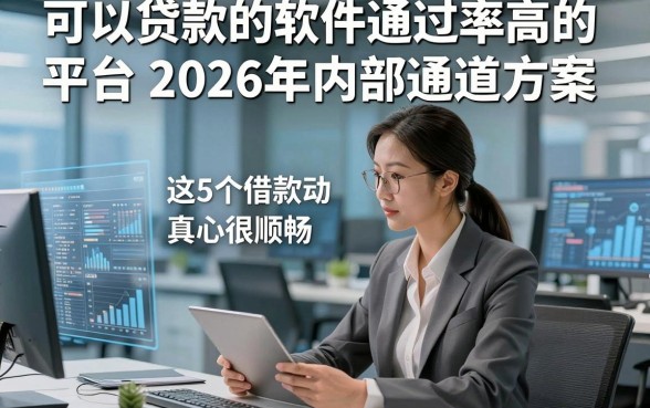 可以贷款的软件通过率高的平台2026年内部通道方案，这5个借款对资质要求不高自动放款软件真心很顺畅