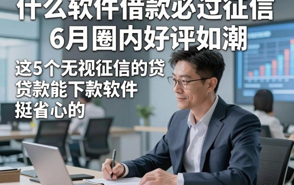什么软件借款必过征信6月圈内好评如潮，这5个无视征信的贷款能下款软件挺省心的