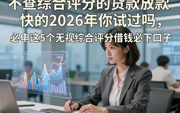 不查综合评分的贷款放款快的2026年你试过吗，必申这5个无视综合评分借钱必下口子