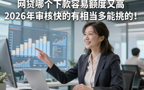 网贷哪个下款容易额度又高2026年审核快的有相当多能挑的！，今天为您罗列这五个借钱软件！