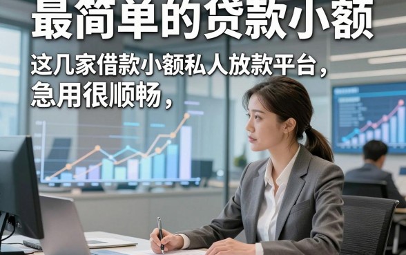 最简单的贷款小额，这几家借款小额私人放款平台急用很顺畅