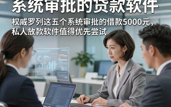 系统审批的贷款软件，权威罗列这五个系统审批的借款5000元私人放款软件值得优先尝试