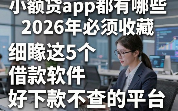 小额贷app都有哪些2026年必须收藏，细瞅这5个​借款软件好下款不查的平台