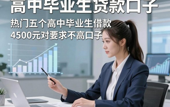 高中毕业生贷款口子，热门五个高中毕业生借款4500元对要求不高口子