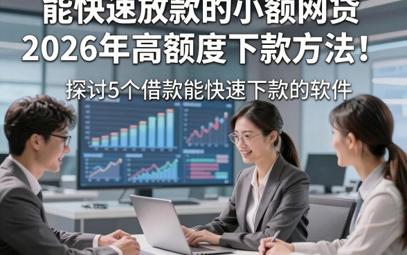 能快速放款的小额网贷2026年高额度下款方法！探讨5个借款能快速下款的软件