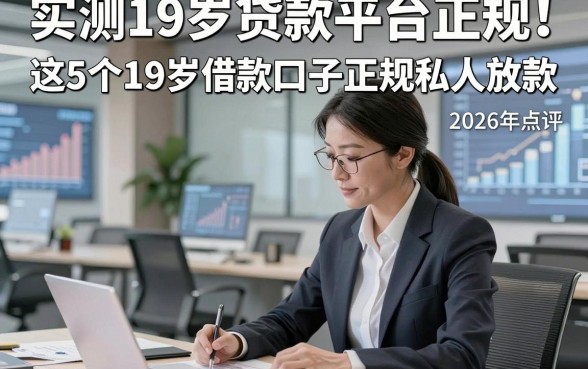 实测19岁贷款平台正规！2026年点评​这5个19岁借款口子正规私人放款