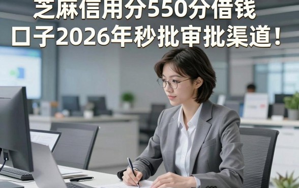 芝麻信用分550分借钱口子2026年秒批审批渠道！今日分享这五个芝麻信用分550分的借钱必下款的口子