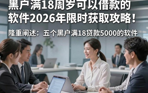 黑户满18周岁可以借款的软件2026年限时获取攻略！隆重阐述五个黑户满18贷款5000的软件