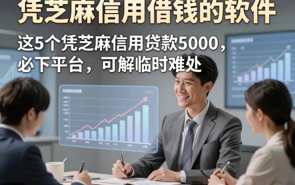 凭芝麻信用借钱的软件，这5个凭芝麻信用贷款5000必下平台可解临时难处