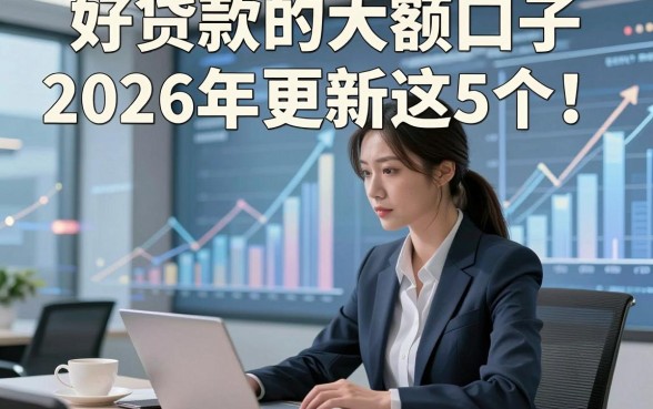 好贷款的大额口子2026年更新这5个！本篇为您隆重总结！