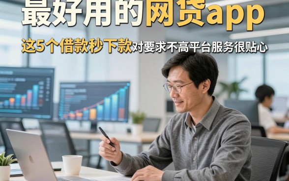 最好用的网贷app，这5个借款秒下款对要求不高平台服务很贴心
