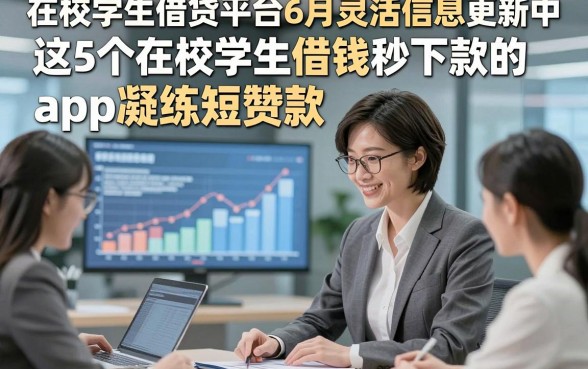 在校学生借贷平台6月灵活信息更新中，这5个在校学生借钱秒下款的app凝练短赞款
