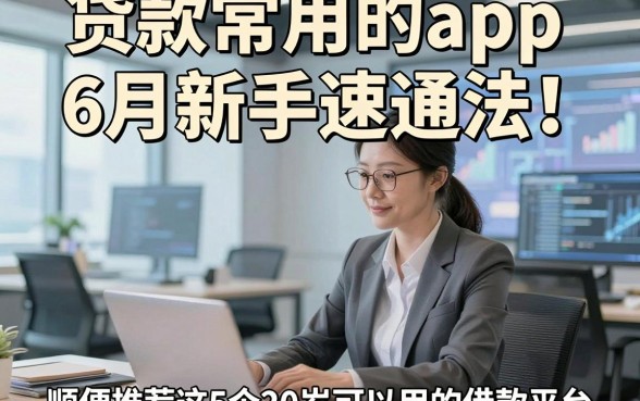 贷款常用的app6月新手速通法！顺便推荐这5个20岁可以用的借款平台