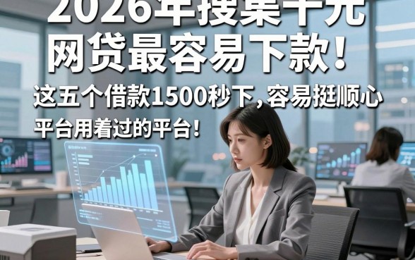 2026年搜集千元网贷最容易下款！这五个借款1500秒下，容易通过的平台用着挺顺心