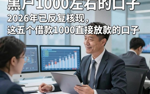 黑户1000左右的口子，2026年已反复核实这五个借款1000直接放款的口子