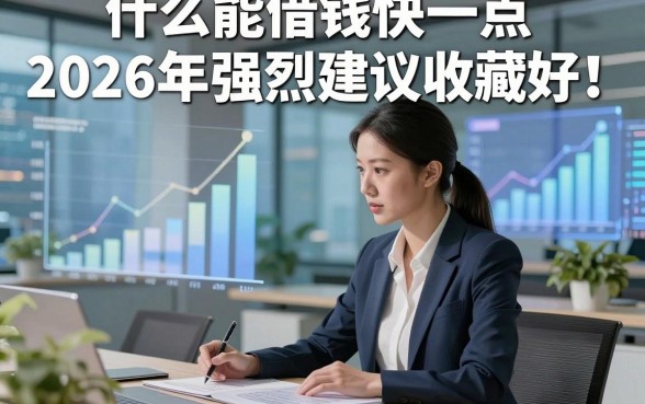 什么能借钱快一点2026年强烈建议收藏好！入档​这5个借款快的平台