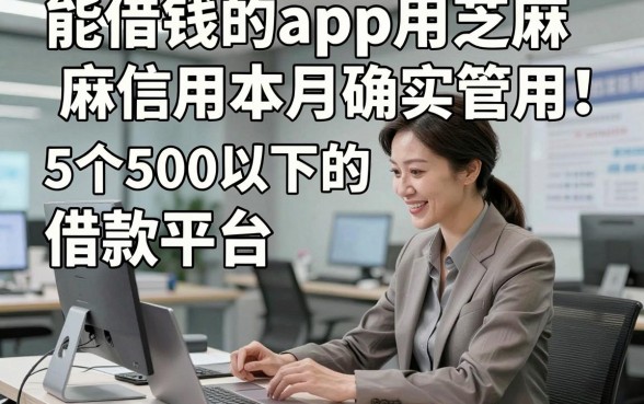 能借钱的app用芝麻信用本月确实管用！归结​5个500以下的借款平台