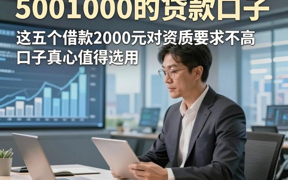 5001000的贷款口子，这五个借款2000元对资质要求不高口子真心值得选用