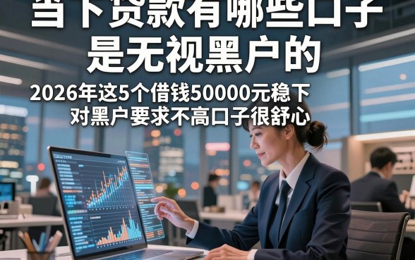 当下贷款有哪些口子是无视黑户的，2026年这5个借钱50000元稳下对黑户要求不高口子很舒心