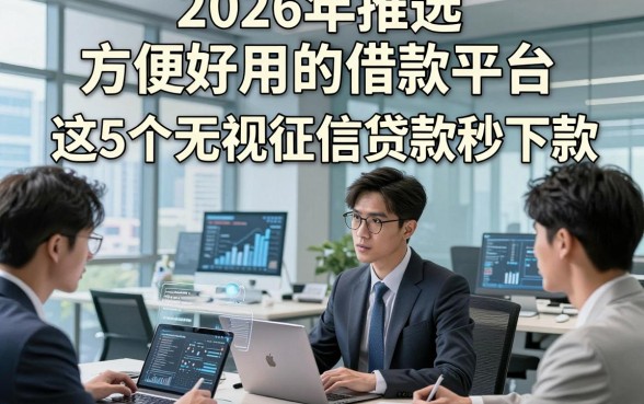 2026年推选​方便好用的借款平台，这5个无视征信贷款秒下款的app确实很便捷