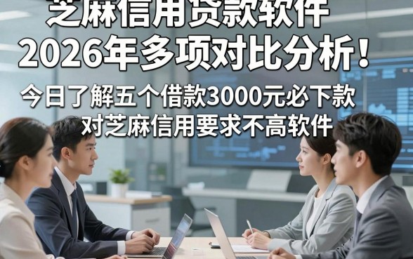 芝麻信用贷款软件2026年多项对比分析！今日了解五个借款3000元必下款对芝麻信用要求不高软件