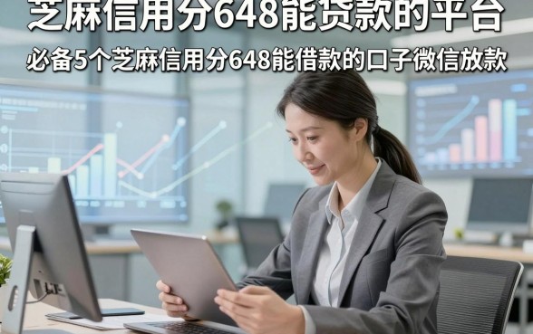 芝麻信用分648能贷款的平台，必备5个芝麻信用分648能借款的口子微信放款