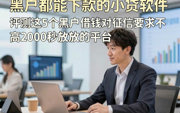 黑户都能下款的小贷软件，评测这5个黑户借钱对征信要求不高2000秒放款的平台