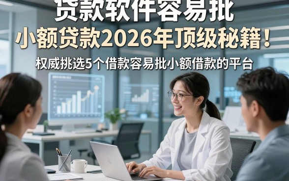 贷款软件容易批 小额贷款2026年顶级秘籍！权威挑选5个借款容易批小额借款的平台